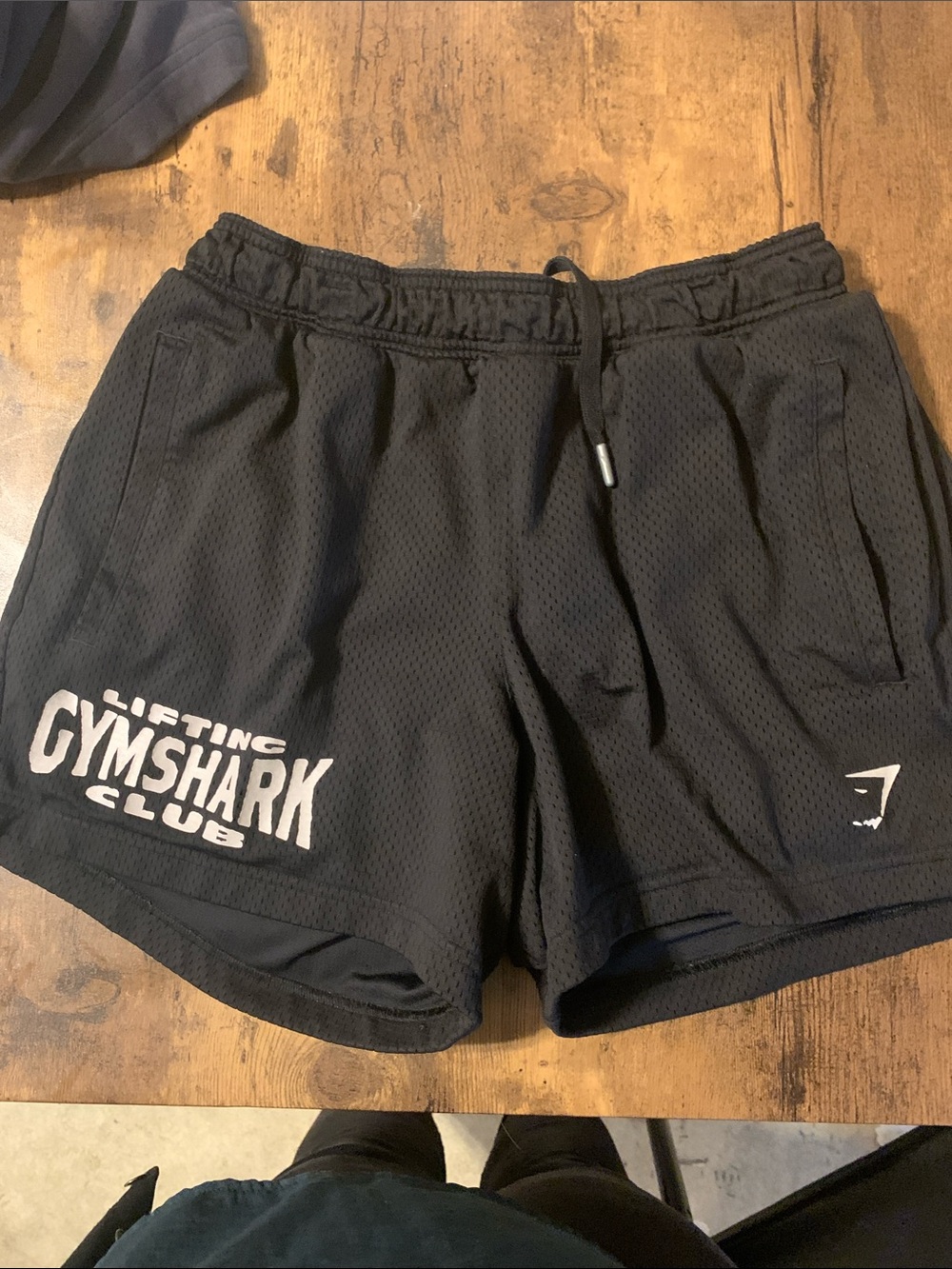 Gymshark Black Lifting Club Mesh Athletic Shorts